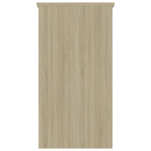 vidaXL skrivebord 80x40x75 cm spånplade sonoma-eg