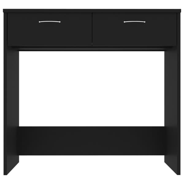vidaXL Skrivebord svart 80x40x75 cm sponplate