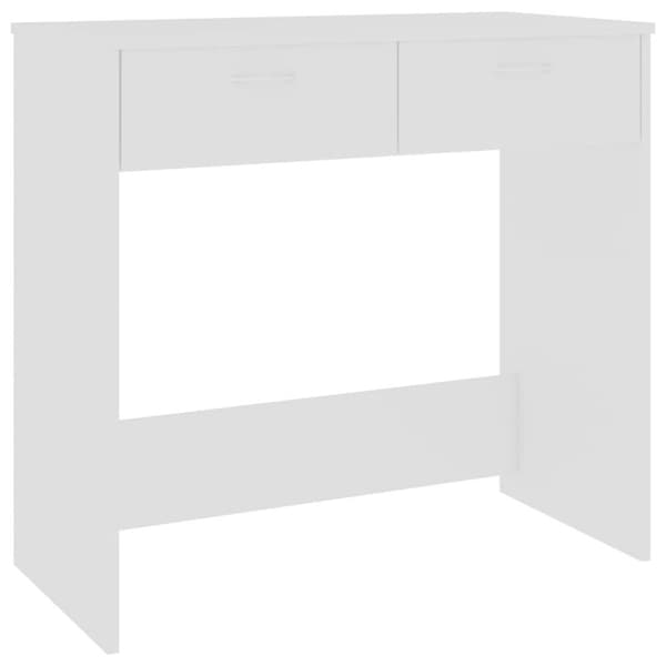 vidaXL Skrivbord vit 80x40x75 cm spånskiva