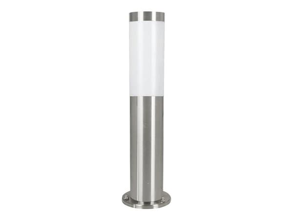 Eglo Helsinki - Golvlampa - 1 uttag - E27 - cylinder - rostfritt stål, vit Rostfritt stål, Vit