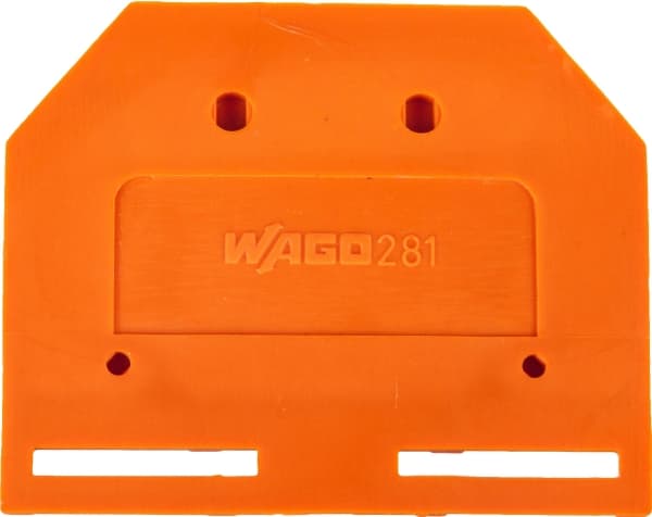 Wago 281-302, Separator för kopplingsplintar, Orange, 3 mm, 42,6 mm, 32,5 mm, 2,495 g