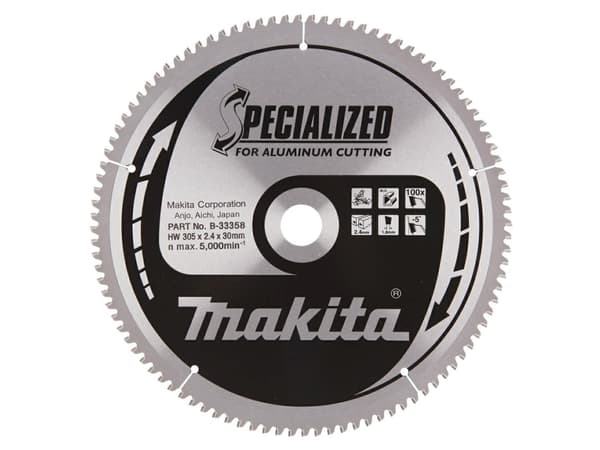 Makita Specialized - Cirkelsågblad - för aluminum - 305 mm - 100 tänder