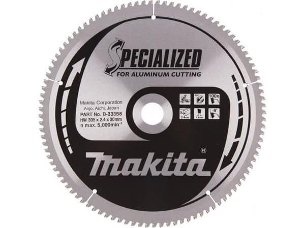 Makita Specialized - Cirkelsågblad - för aluminum - 305 mm - 100 tänder