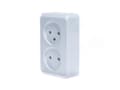 Pikkukuva 2 / 2: Schneider Electric Kaksoispistorasia b/u 16A IP20 valkoinen GWN-220P - WDE001040