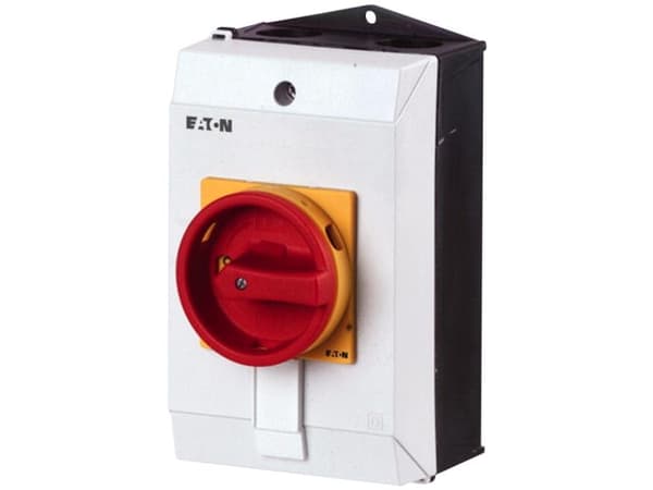 Eaton P1-25/I2/SVB, Vippströmställare, 3P, Röd, Vit, Gul, IP65, 100 mm, 115 mm