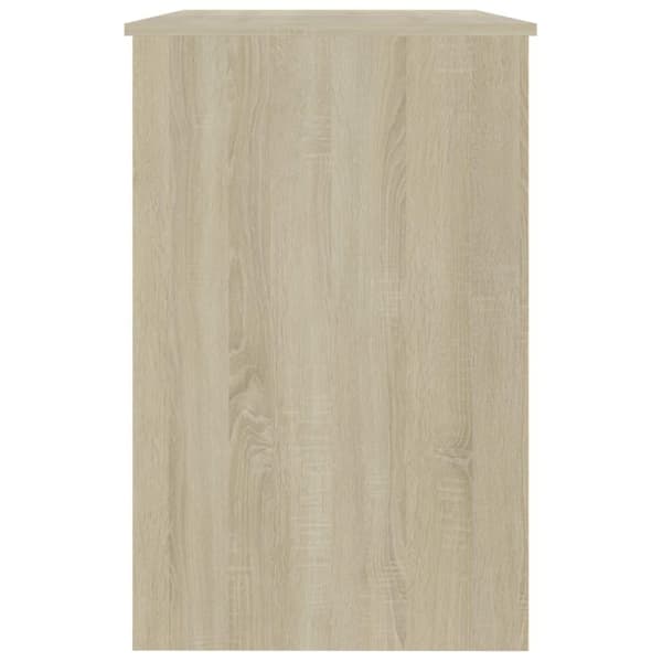 vidaXL skrivebord 100x50x76 cm spånplade sonoma-eg