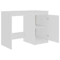 Miniatyrbilde 6 av 10: vidaXL Skrivebord hvit 100x50x76 cm sponplate