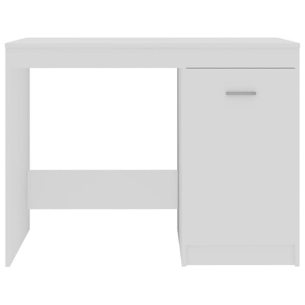 vidaXL Skrivebord hvit 100x50x76 cm sponplate