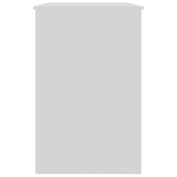 vidaXL Skrivebord hvit 100x50x76 cm sponplate