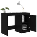 Miniatyrbild 5 av 10: vidaXL Skrivbord svart 100x50x76 cm spånskiva