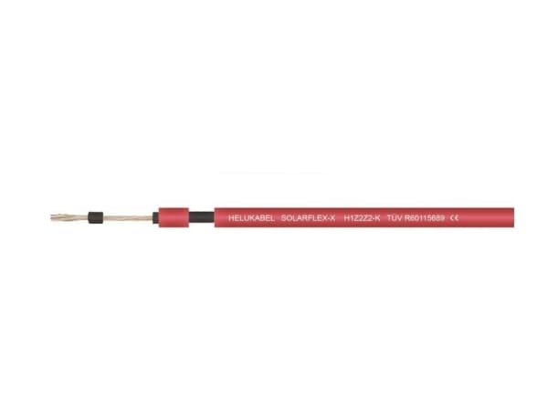 HELUKABEL 713569, Lågspänningskabel, Röd, Cooper, IEC 60228 cl.5, 1500 V, 100 m