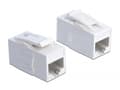 Miniatyrbild 3 av 3: Delock Keystone module - Modulär insättning - CAT 6a - UTP - RJ-45 - vit