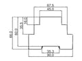 Miniatyrbilde 3 av 5: Strømindikator 230V/400V 3xLED rød TN LKM-01-10 EXT10000036