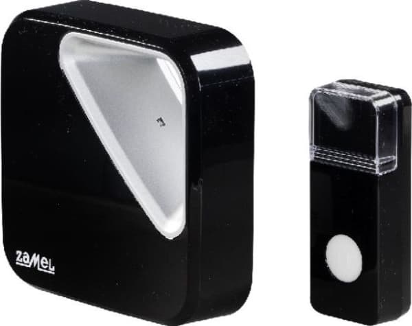 Trådlös batteridriven ringklocka ZUMBA 80dB 36 toner räckvidd 150 meter svart ST-390 SUN10000422