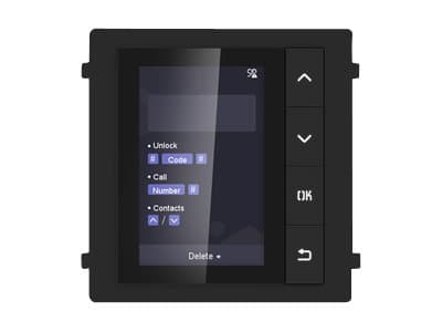 Hikvision DS-KD-DIS Video Intercom Display Module - IP-intercomstasjon - kablet - seriell RS-485