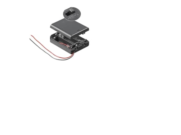 Goobay BH AA 3xAKGS, Passiv holder, Sort Sort