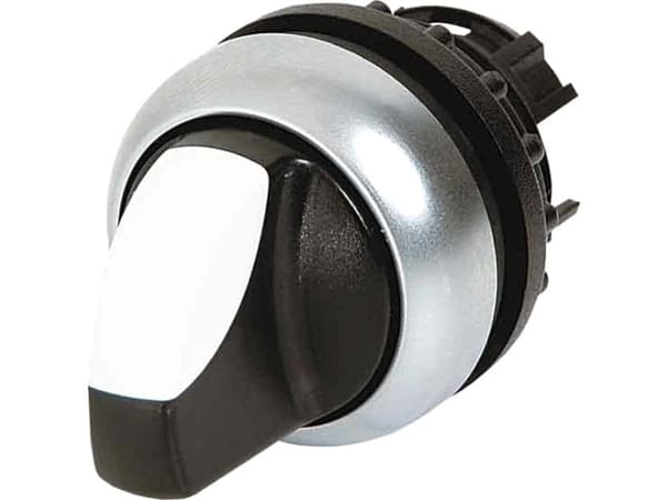 Eaton M22-WK, Vipukytkin, Musta, Metallinen, Valkoinen, Muovi, IP66, 29,7 mm, 45,9 mm