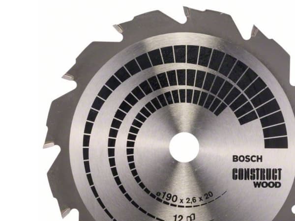 Bosch RUNDSAVKL CONSTRUCT 12T Ø190X2,6X20/16MM