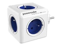 Allocacoc PowerCube original - Strømfordelerenhet - AC 250 V - utgangskontakter: 5 (5 x Type E) - Frankrike - koboltblå