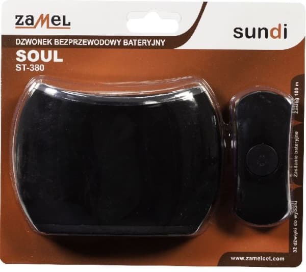 Trådløs ringeklokke SOUL rekkevidde 80m ST-380 SUN10000389