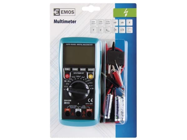 Emos EM420B, 75 mm, 35 mm, 158 mm, paristokäyttöinen, AAA, 1,5 V