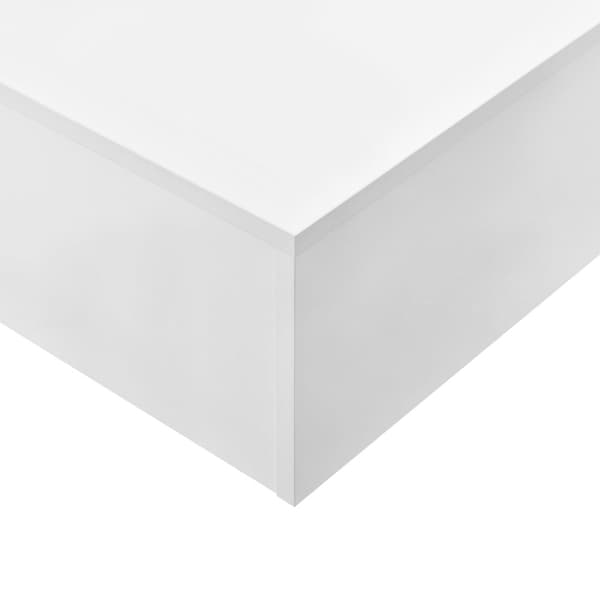 Soffbord Braunschweig 85x55x31cm vit högglans [en.casa]