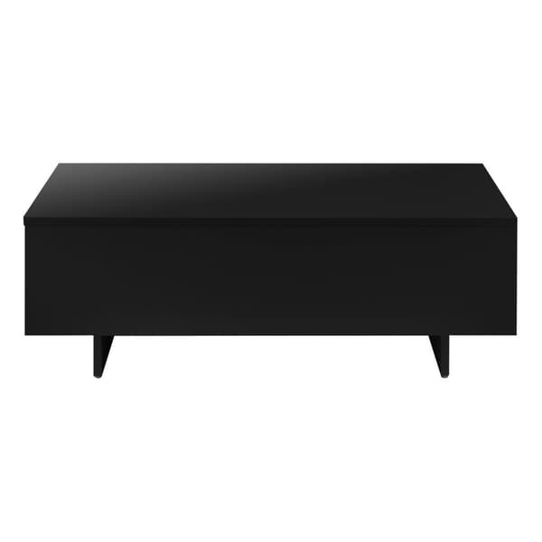 Soffbord Braunschweig 85x55x31cm svart högglans [en.casa]