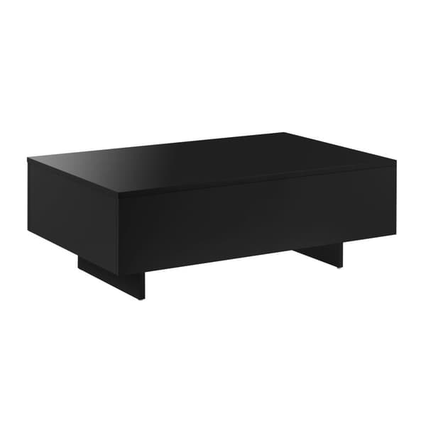 Soffbord Braunschweig 85x55x31cm svart högglans [en.casa]