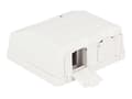 Miniatyrbild 1 av 4: Delock Keystone Surface Mounted Box - Chassi med modulär insättning - vit - 2 portar