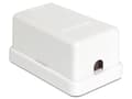 Miniatyrbild 3 av 5: Delock Keystone Surface Mounted Box - Chassi med modulär insättning - vit - 1 port
