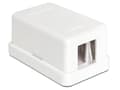 Miniatyrbild 4 av 5: Delock Keystone Surface Mounted Box - Chassi med modulär insättning - vit - 1 port