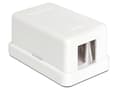 Miniatyrbild 2 av 5: Delock Keystone Surface Mounted Box - Chassi med modulär insättning - vit - 1 port