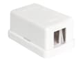 Miniatyrbild 1 av 5: Delock Keystone Surface Mounted Box - Chassi med modulär insättning - vit - 1 port