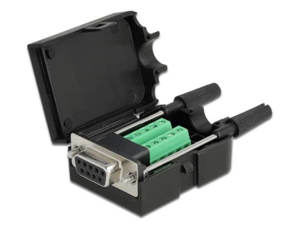 Delock - VGA-adapter - DB-9 (hona) till 10 stifts terminalblock - tumskruvar