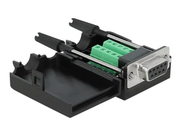 Delock - VGA-adapter - DB-9 (hunn) til 10-pins terminalblokk - tommelskruer