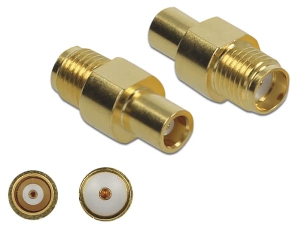 Delock - Antenneadapter - SMA beholder til MCX beholder