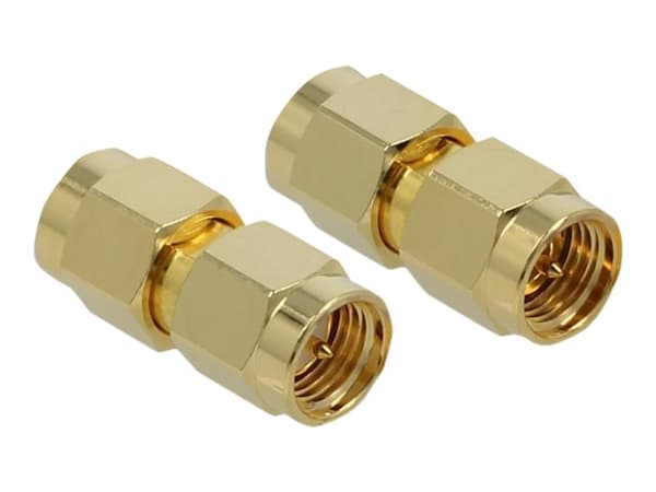 Delock 10 GHz - Antennisovitin - SMA (uros) SMA (uros) - kultainen
