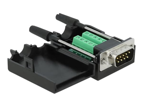 Delock - VGA-adapter - DB-9 (hann) skrubar til 10-pins terminalblokk