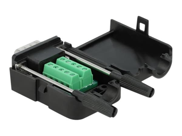 Delock - VGA-adapter - DB-9 (hann) skrubar til 10-pins terminalblokk