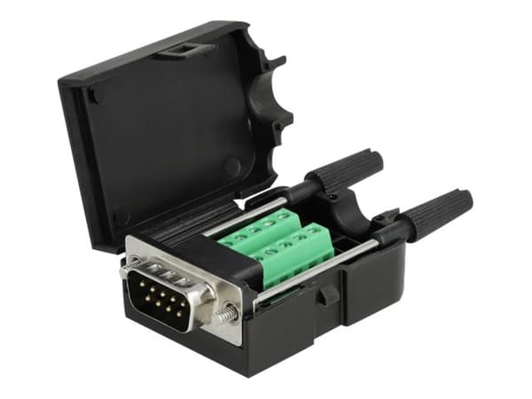 Delock - VGA-adapter - DB-9 (hann) skrubar til 10-pins terminalblokk