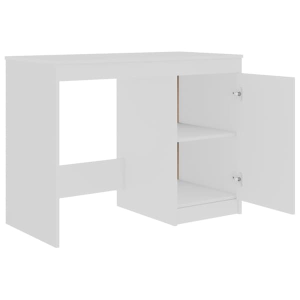 vidaXL Skrivebord hvit 140x50x76 cm sponplate