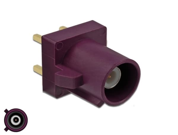 Delock - RF-stik - FAKRA D-stikforbindelse stik - bordeauxrødviolet, RAL 4004