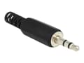 Miniatyrbild 1 av 2: Delock - Audio-kontakt - mini-phone stereo 3.5 mm hane - svart