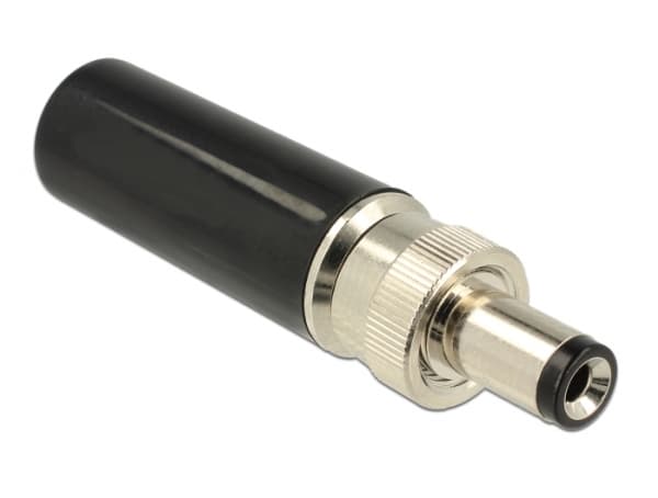 Delock - Strøm-konnektor - DC-jackstik 2,1/5,5/9,5 mm (han) - 18 V - 2 A