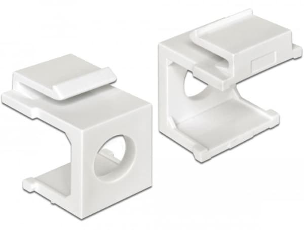 Delock - Modulinnlegshette - hvit (en pakke 4)