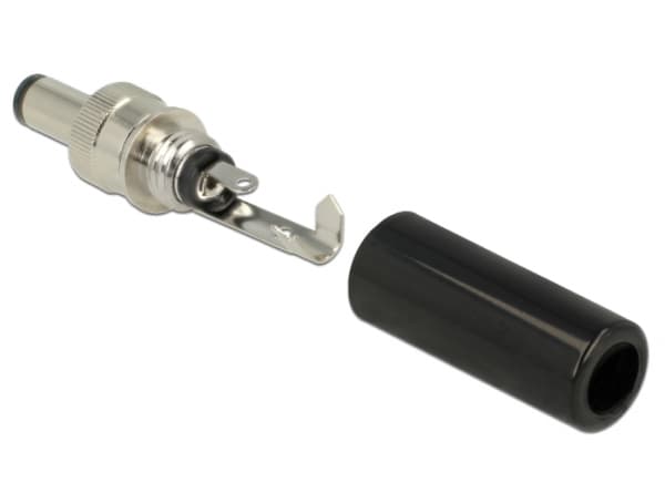 Delock - Strøm-konnektor - DC-pistoke 5,5 mm x 9,5 mm (ID: 2,5 mm) (han) - 18 V - 2 A