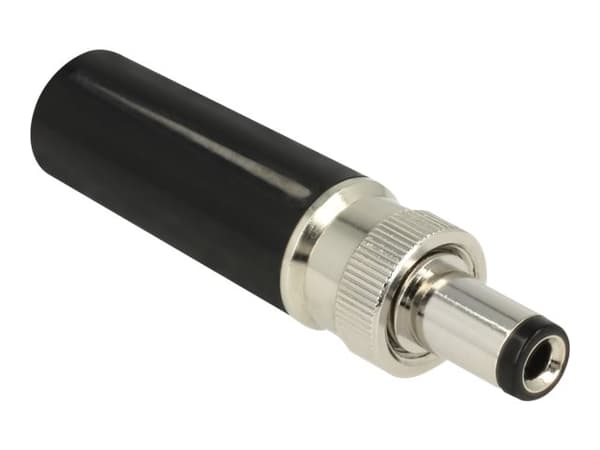 Delock - Strøm-konnektor - DC-pistoke 5,5 mm x 9,5 mm (ID: 2,5 mm) (han) - 18 V - 2 A