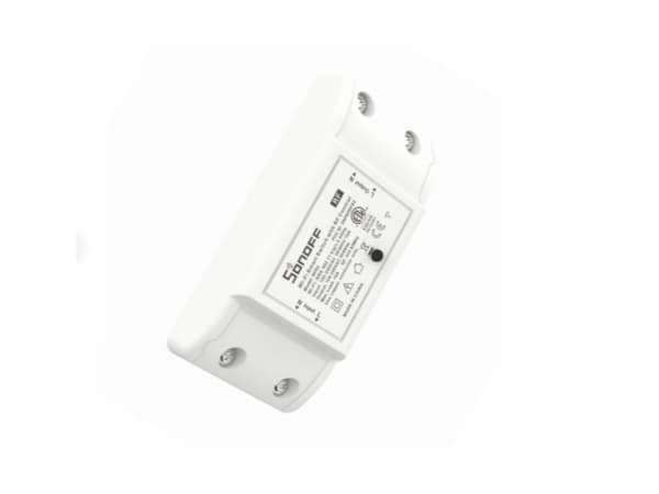 Sonoff BASICR2, Kabel & Trådlös, Wi-Fi, Vit, 1 kanaler, 2200 W, 2.4 - 2.4835 MHz