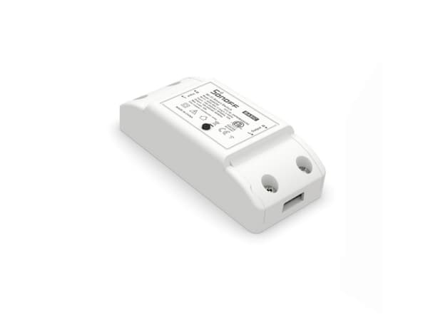Sonoff BASICR2, Kabel & Trådlös, Wi-Fi, Vit, 1 kanaler, 2200 W, 2.4 - 2.4835 MHz