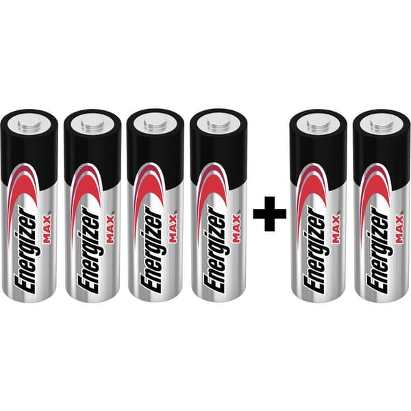 Energizer Max 4+2 Batteri AA (R6) Alkaliskt 1.5 V 6 st